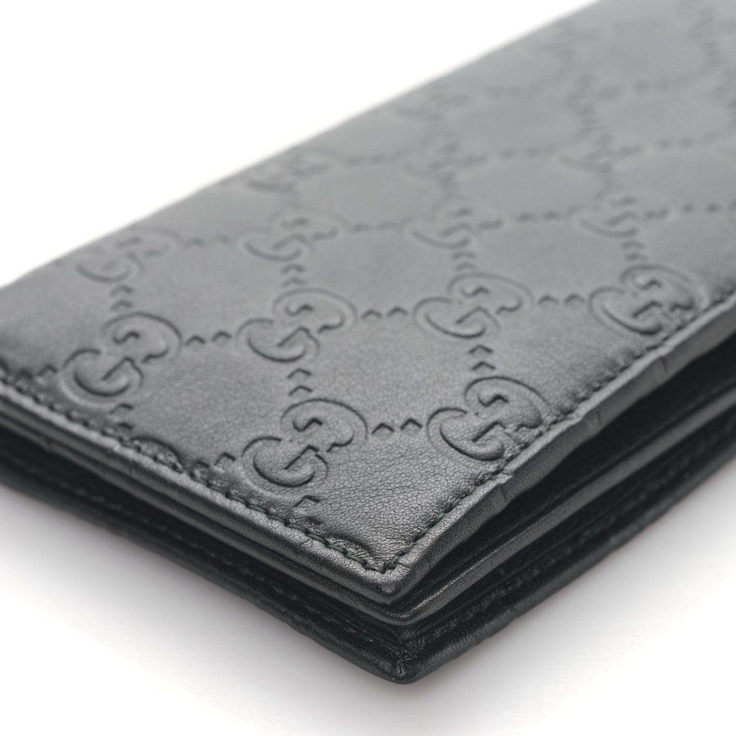 Guccissima Continental Long Flap Wallet Black