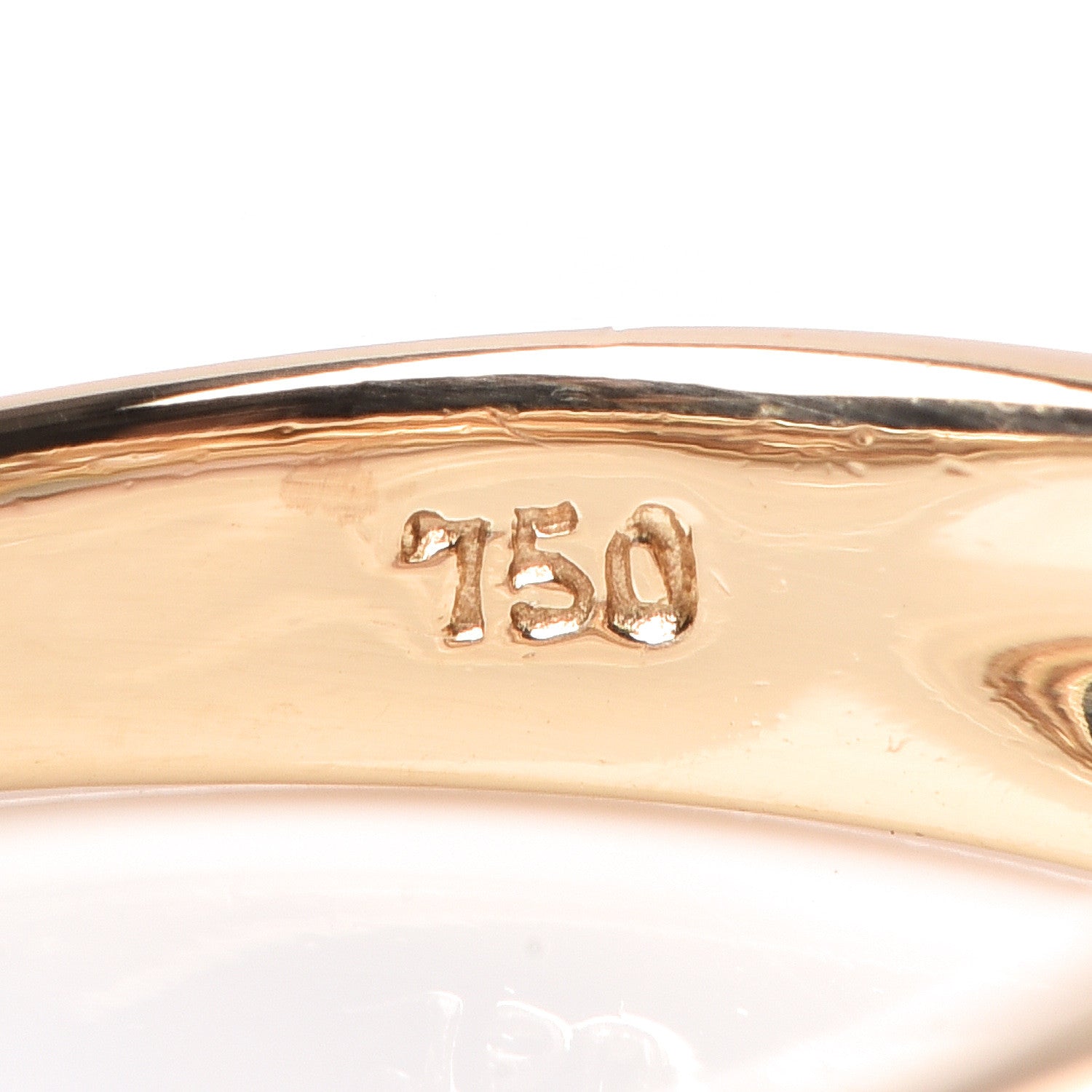 Tiffany 18K Yellow Gold Diamond Heart Band Ring 47 4 6 of 6