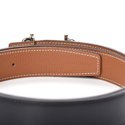 Hermes Box Togo 32mm Gamma Belt 90 Black Gold 4 of 7