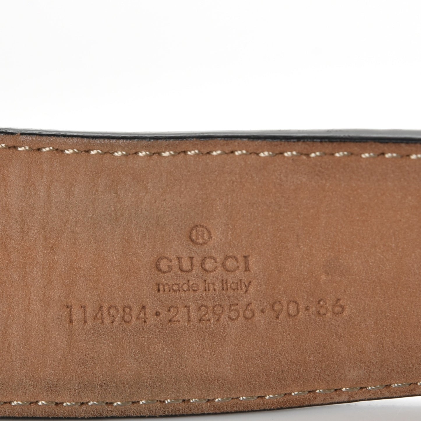 Calfskin Web Interlocking G Belt 90 36 Black