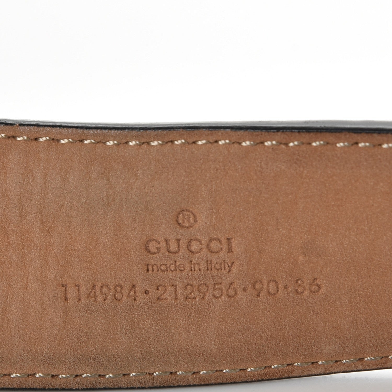Gucci Calfskin Web Interlocking G Belt 90 36 Black 6 of 11