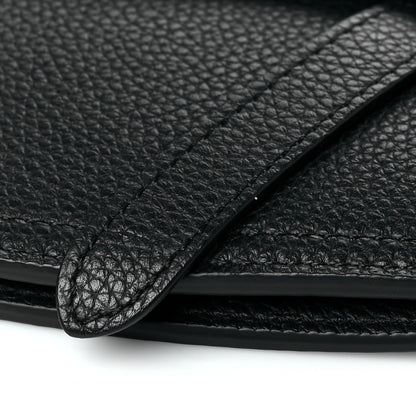 Christian Dior Grained Calfskin Saddle Pouch Belt Bag Black 9 of 10