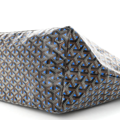 Goyard Goyardine Saint Louis Claire Voie GM Black Sky Blue 9 of 9