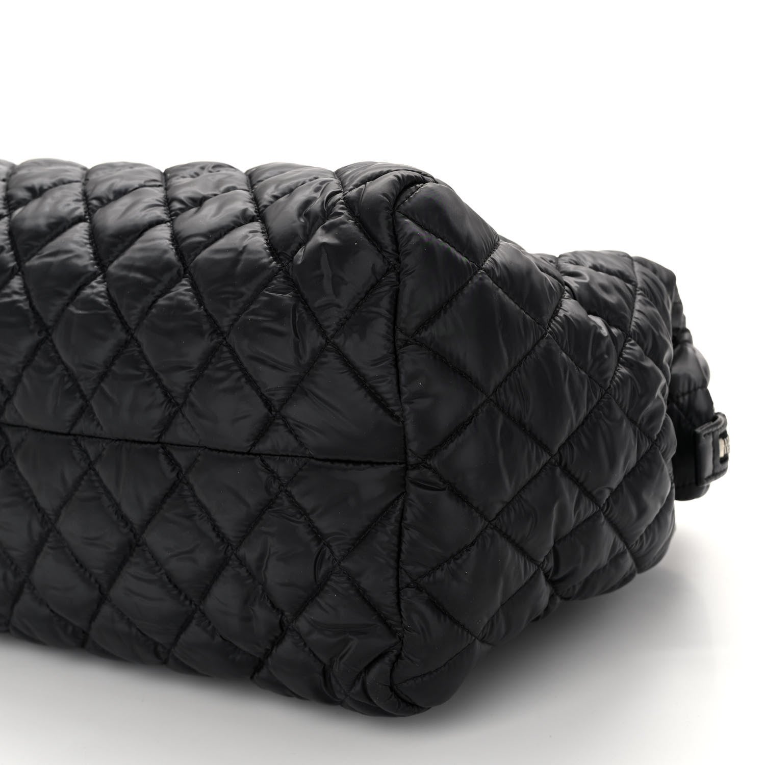 Chanel Nylon Quilted Medium Coco Cocoon Tote Black 10 of 11