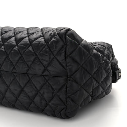 Chanel Nylon Quilted Medium Coco Cocoon Tote Black 10 of 11
