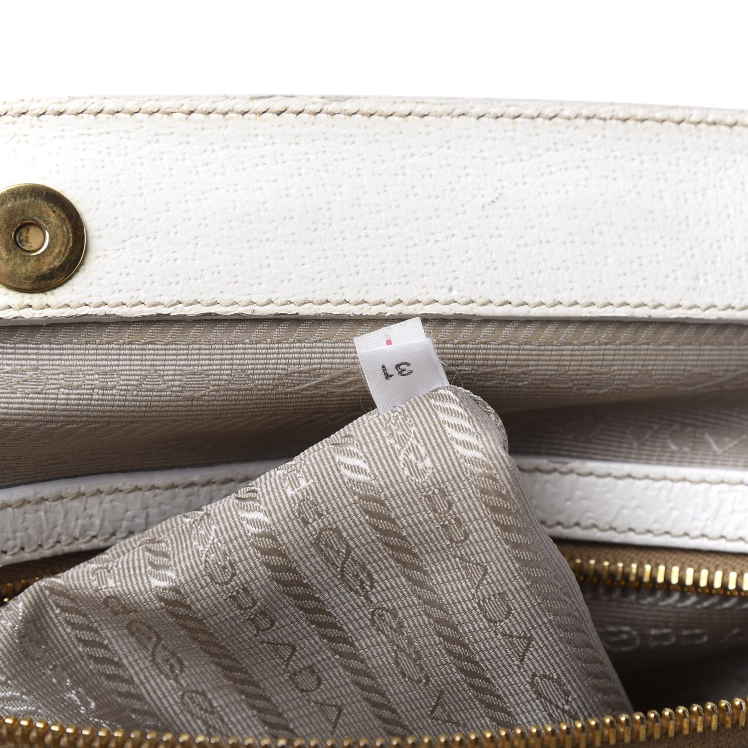 Prada Cinghiale Frame Bag White 7 of 13