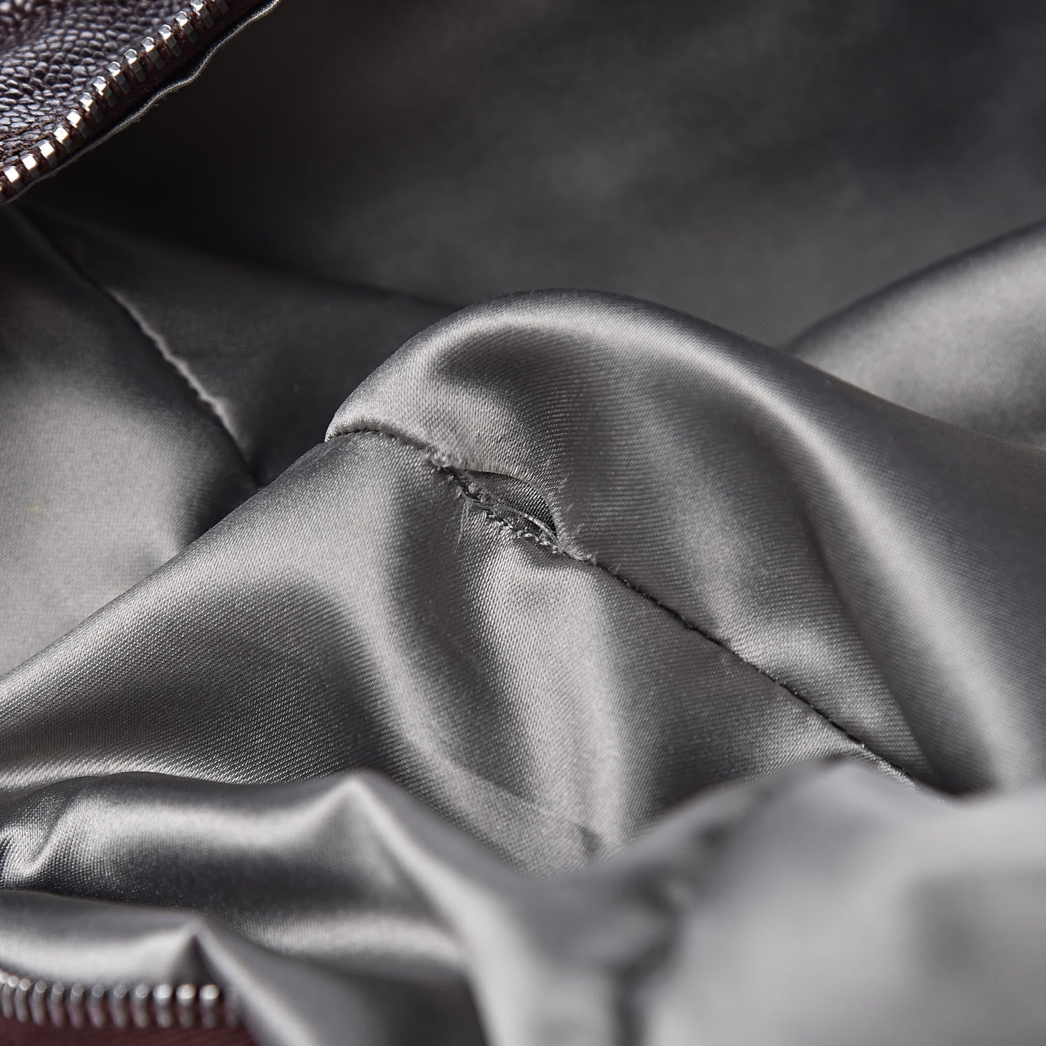 Chanel Caviar Quilted Mademoiselle Satchel Brown 19 of 20