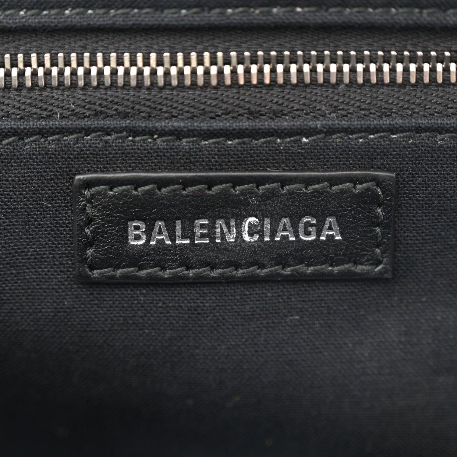 Balenciaga Shiny Supple Calfskin Logo Crocodile Embossed XL Cloud Clutch White 6 of 14