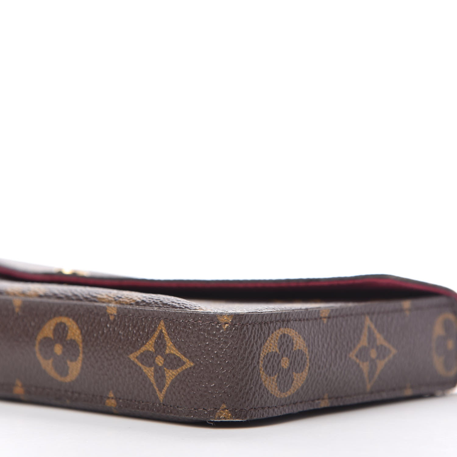 Louis Vuitton Monogram Pochette Felicie Chain Wallet Fuchsia 7 of 11