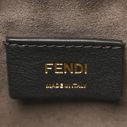 Fendi Vitello Liberty F is Fendi Bi-Color FF 1974 Embossed Mini Mon Tresor Bucket Bag Maya Black 6 of 9