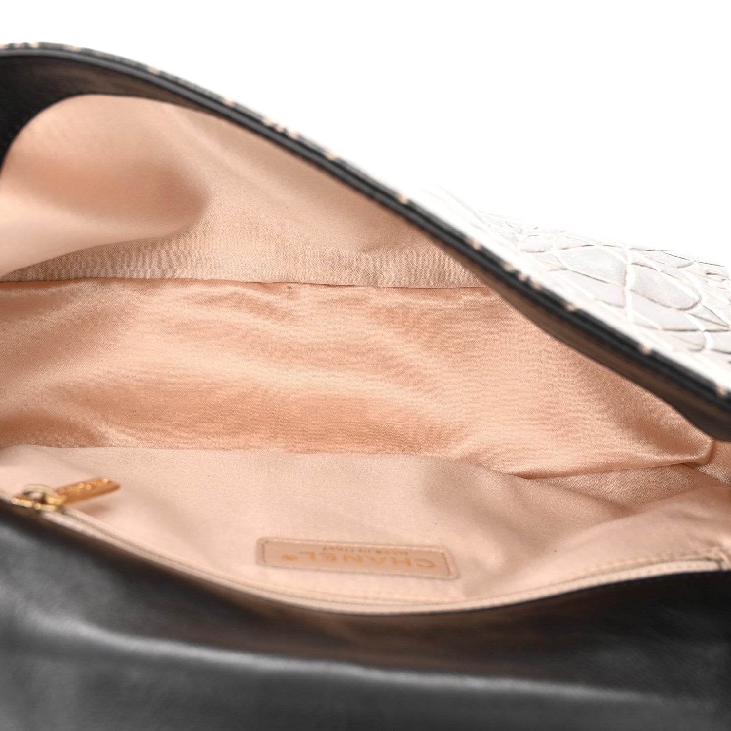 Chanel Metallized Effect Embossed Calfskin Quilted Paris Moscou Moujik Flap Black 5 of 12