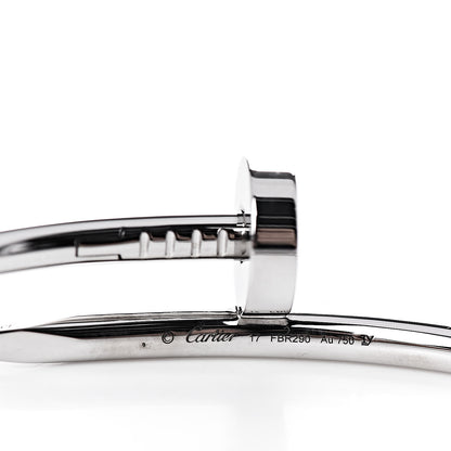 Cartier 18K White Gold Juste Un Clou Bracelet 17 4 of 4