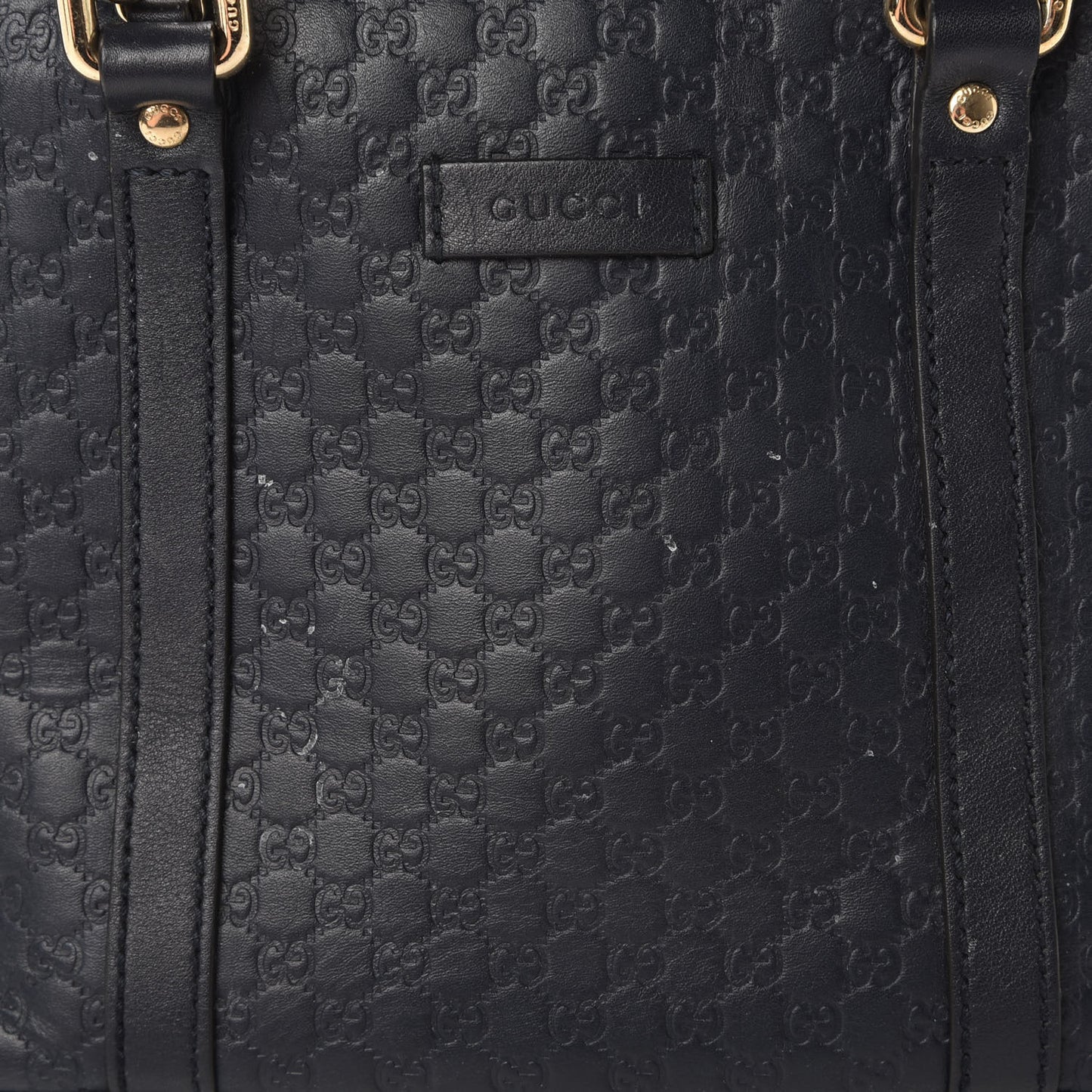 Soft Microguccissima Mini Dome Bag Blue