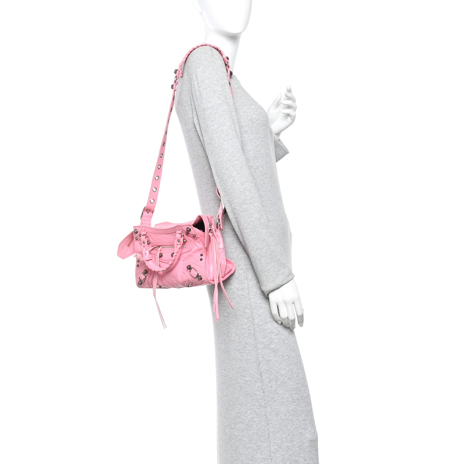 Balenciaga Agneau Arena Neo Cagole Handbag XS Sweet Pink 2 of 15
