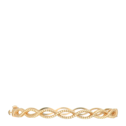 Roberto Coin 18K Yellow Gold Barocco Braided Bangle Bracelet 3 of 4