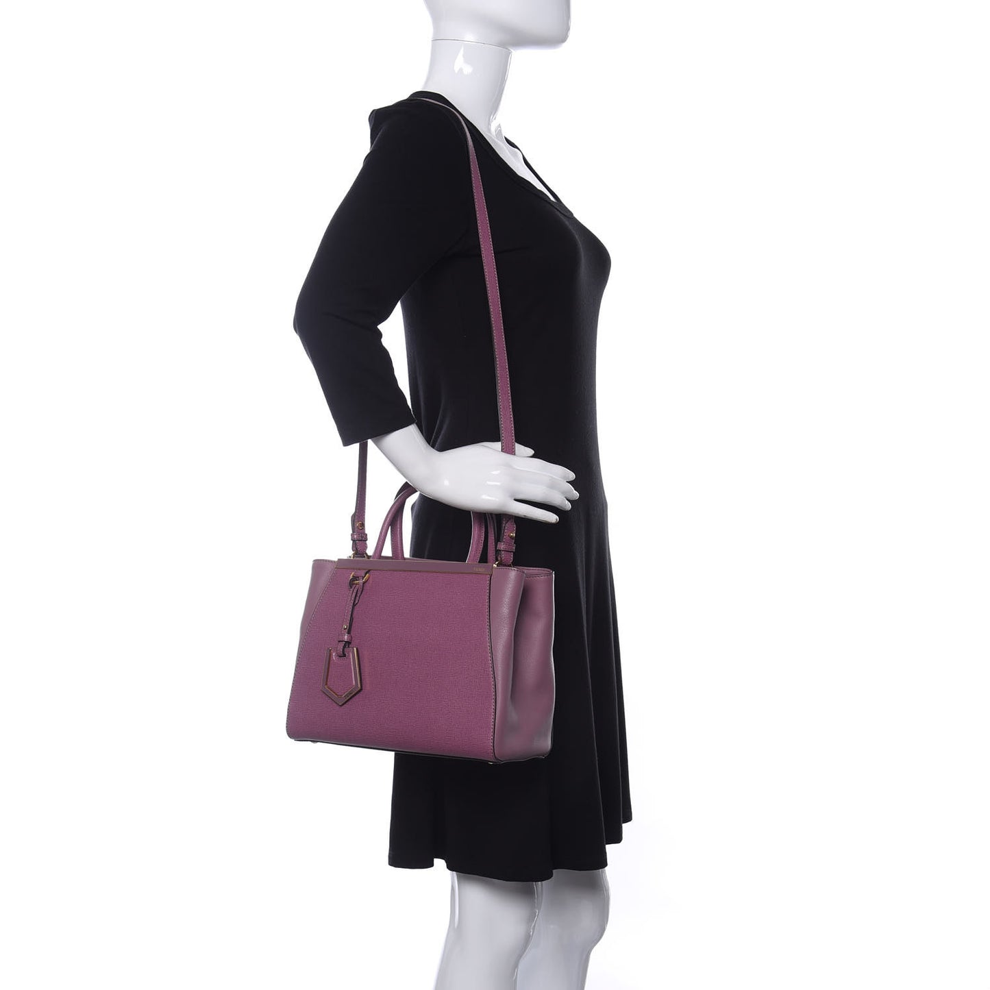 Vitello Elite Flamingo Petite 2Jours Tote Lilla Glicine