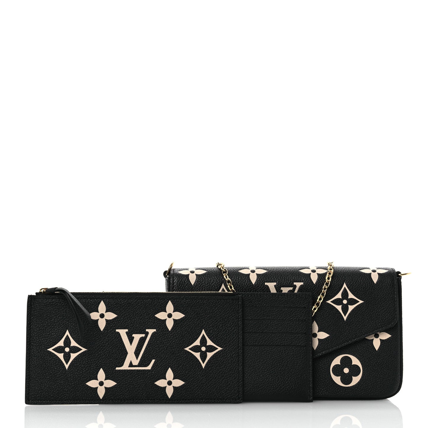Empreinte Monogram Giant Felicie Pochette Black Beige