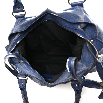 Balenciaga Agneau Giant 12 Silver Hardware Town Bleu Glacier 6 of 13