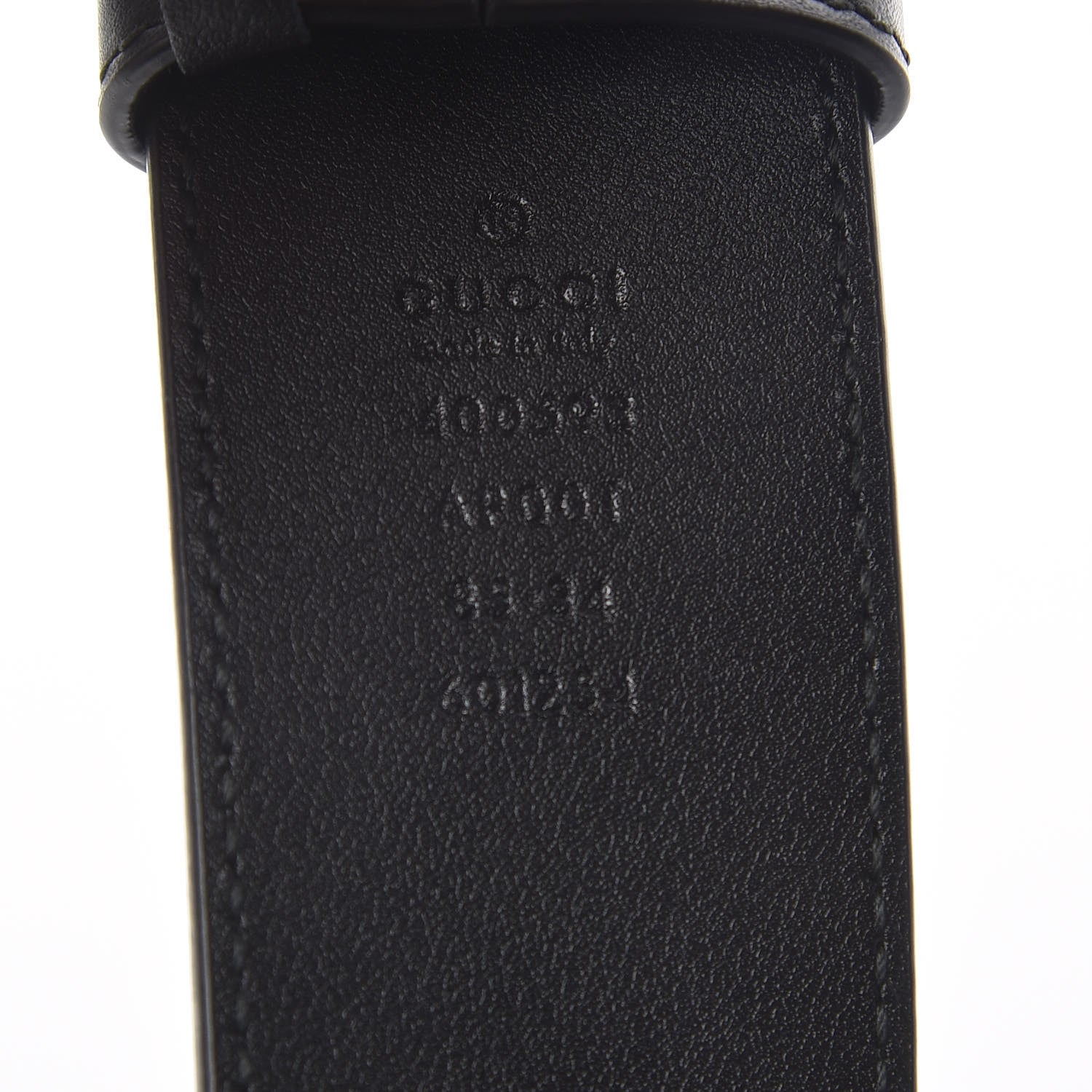 Gucci Calfskin Double G 40mm Belt 85 34 Black 4 of 7