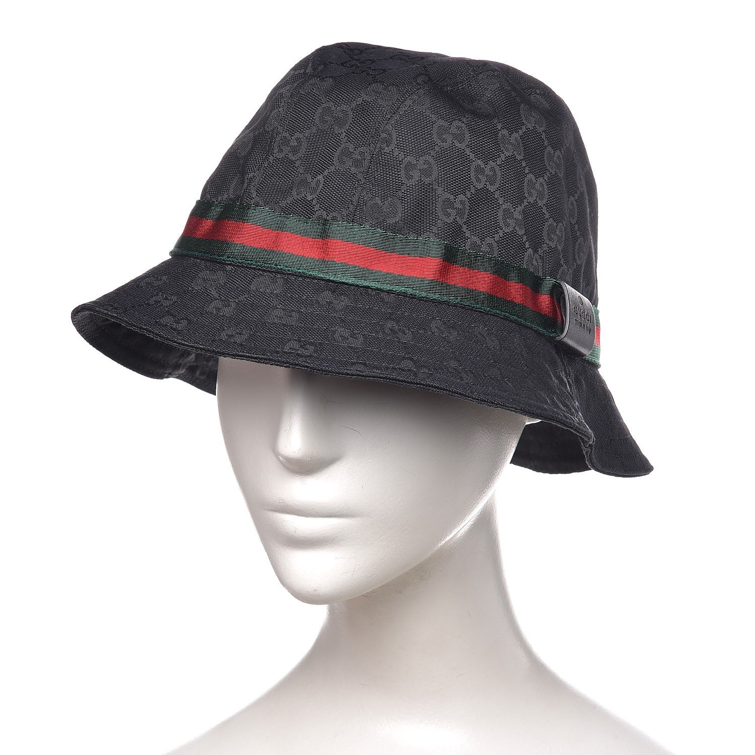 Gucci Monogram Web Bucket Hat Black L 2 of 6