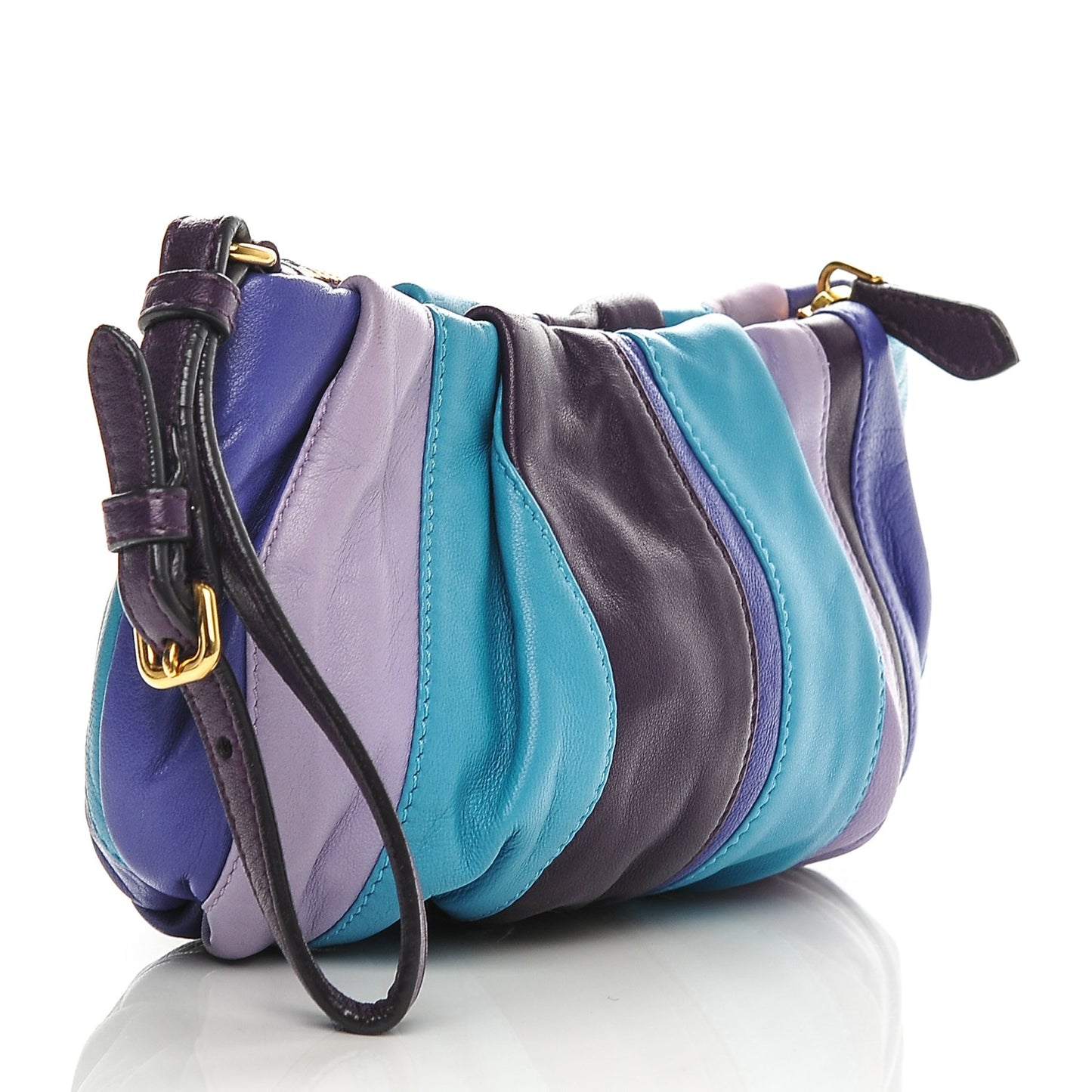 Nappa Stripes Wristlet Multicolor