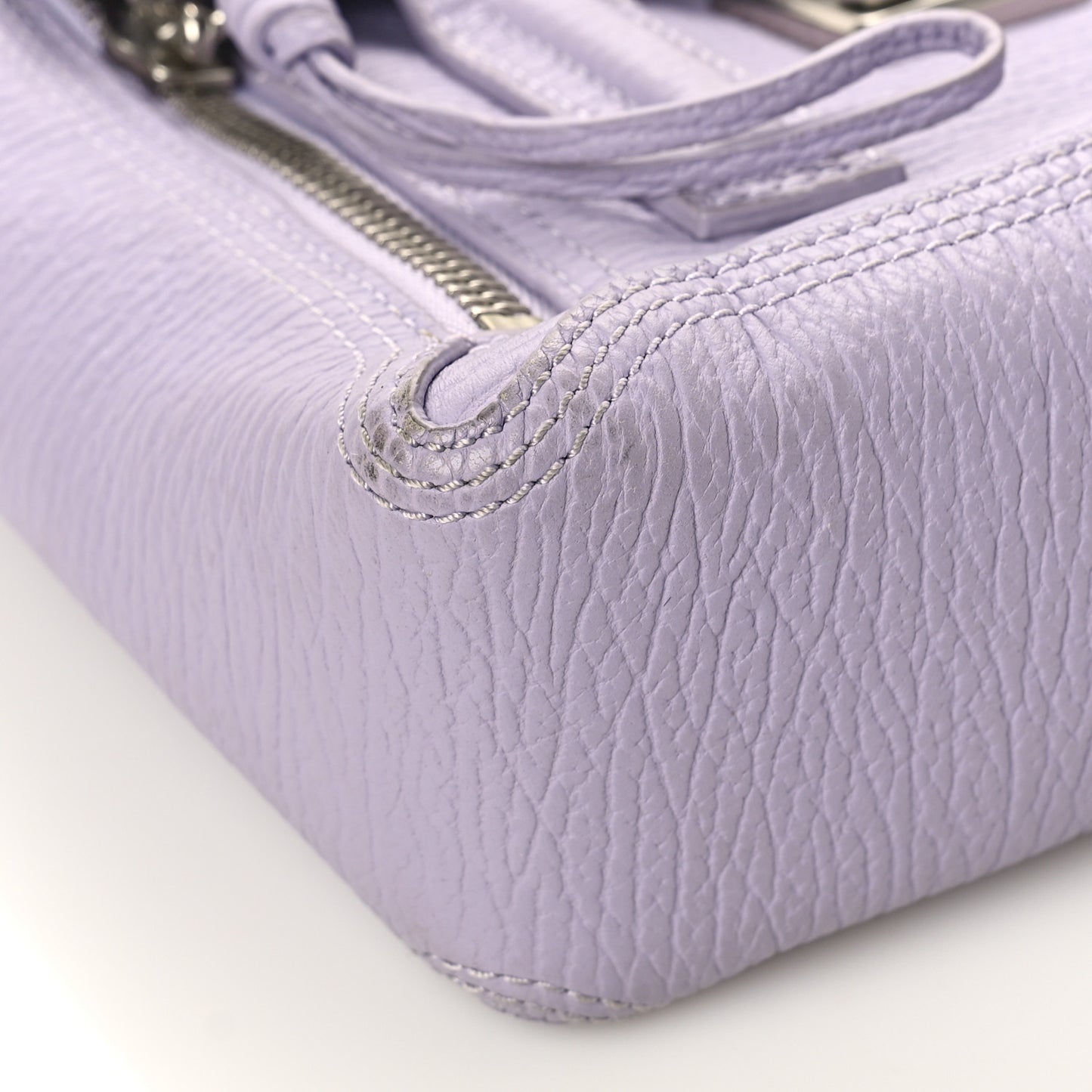 Textured Calfskin Mini Pashli Satchel Lilac