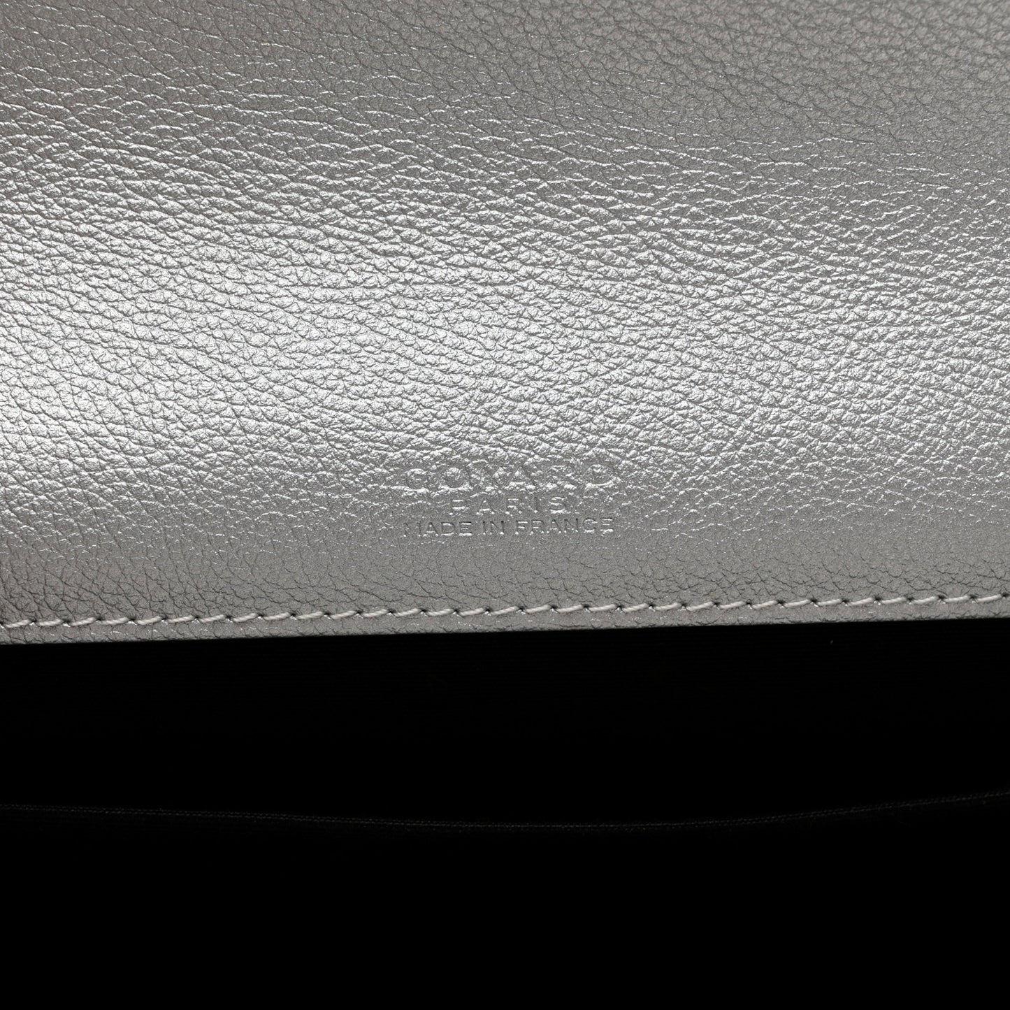 Goyardine Monte Carlo Bois Clutch With Strap Silver