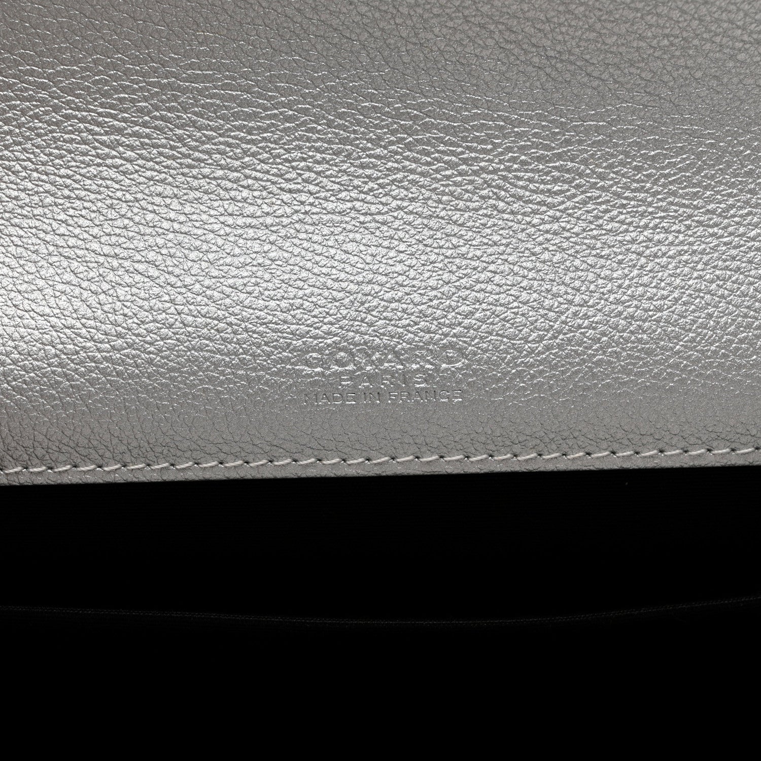 Goyard Goyardine Monte Carlo Bois Clutch With Strap Silver 6 of 6