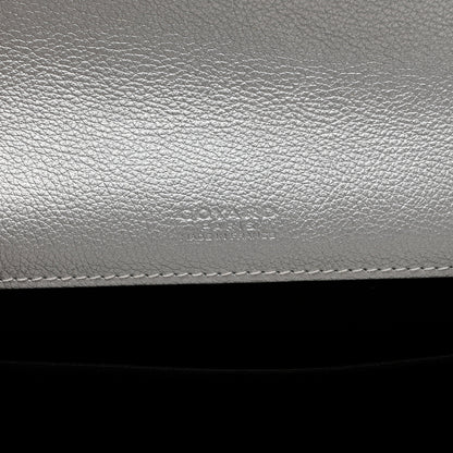Goyard Goyardine Monte Carlo Bois Clutch With Strap Silver 6 of 6