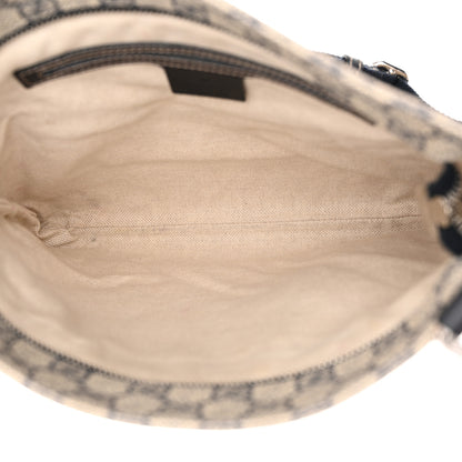 Gucci GG Supreme Monogram Flat Messenger Bag Black 5 of 12