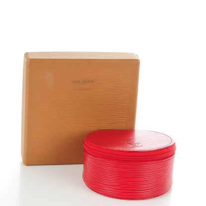 Louis Vuitton Epi Ecrin Bijoux 10cm Jewelry Box Case Red 4 of 6