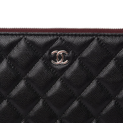 Chanel Caviar Quilted Large Cosmetic Case Black 7 of 8