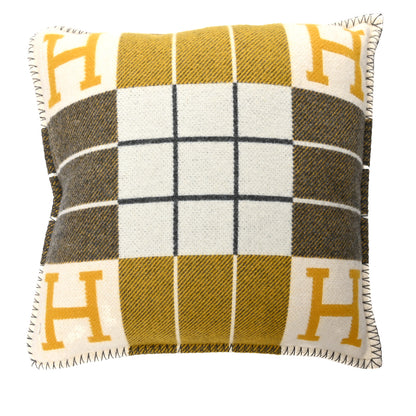 Hermes Wool Cashmere Avalon III Pillow PM Gris Soleil 2 of 3