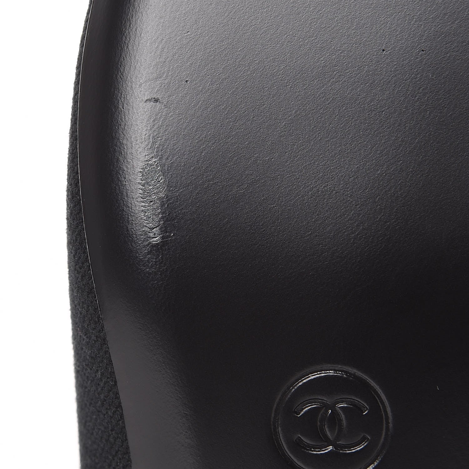 Chanel Fabric Velvet Cap Toe Mules 41 Black 8 of 8