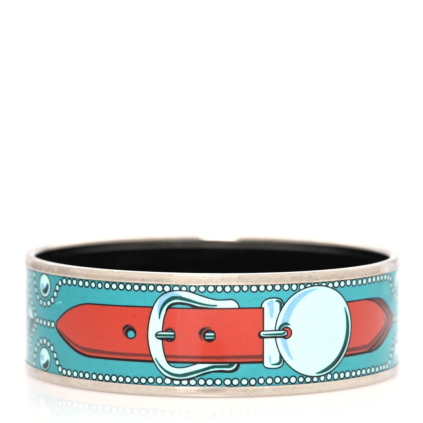 Enamel Printed Colliers de Chiens Wide Bracelet 65