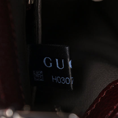 Gucci Grainy Calfskin Small Zumi Top Handle Bag Vintage Bordeaux 9 of 12