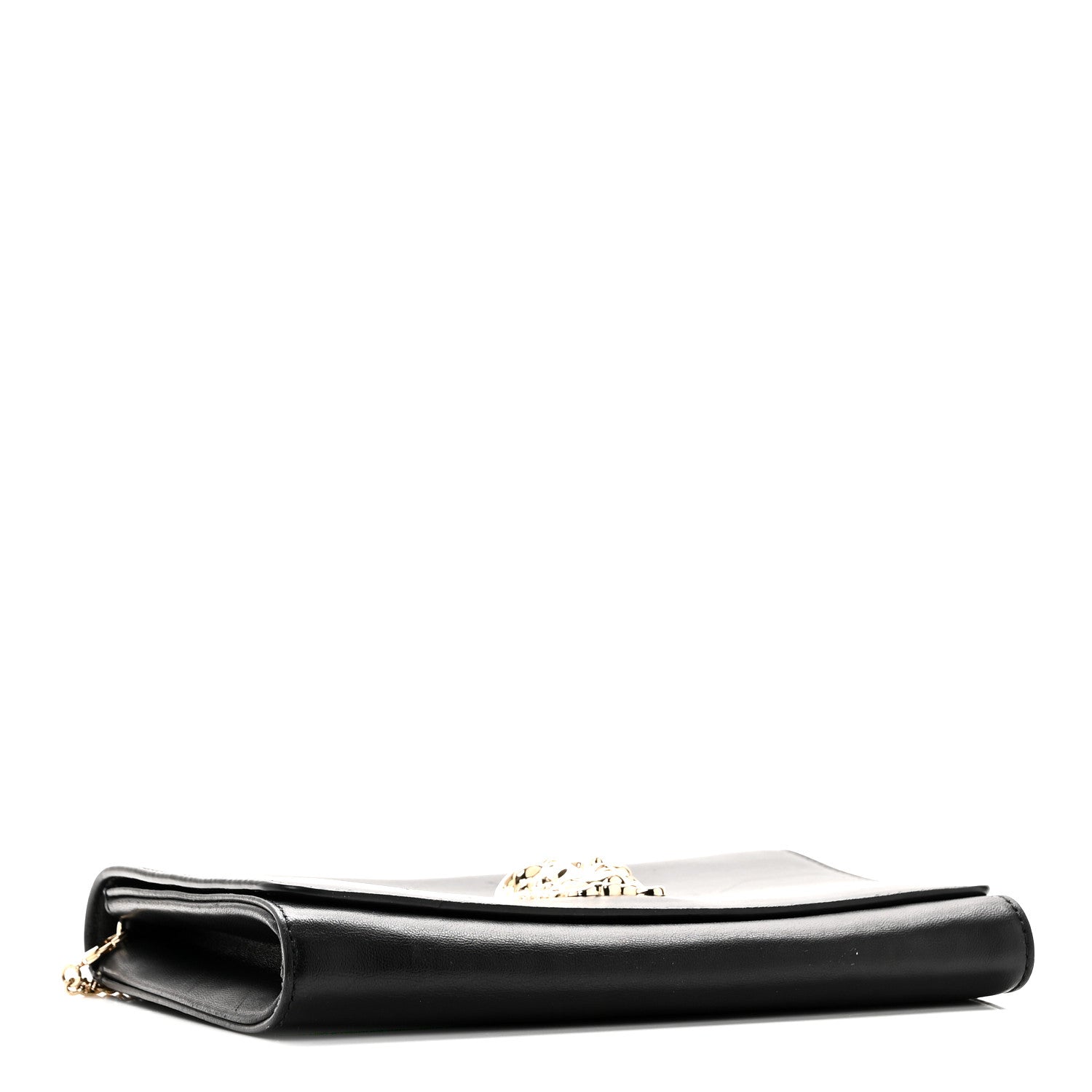 Versace Vitello Palazzo Medusa Evening Clutch Bag Black 4 of 9