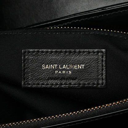 Saint Laurent Calfskin Y Quilted Monogram Medium Loulou Chain Satchel Black 6 of 16
