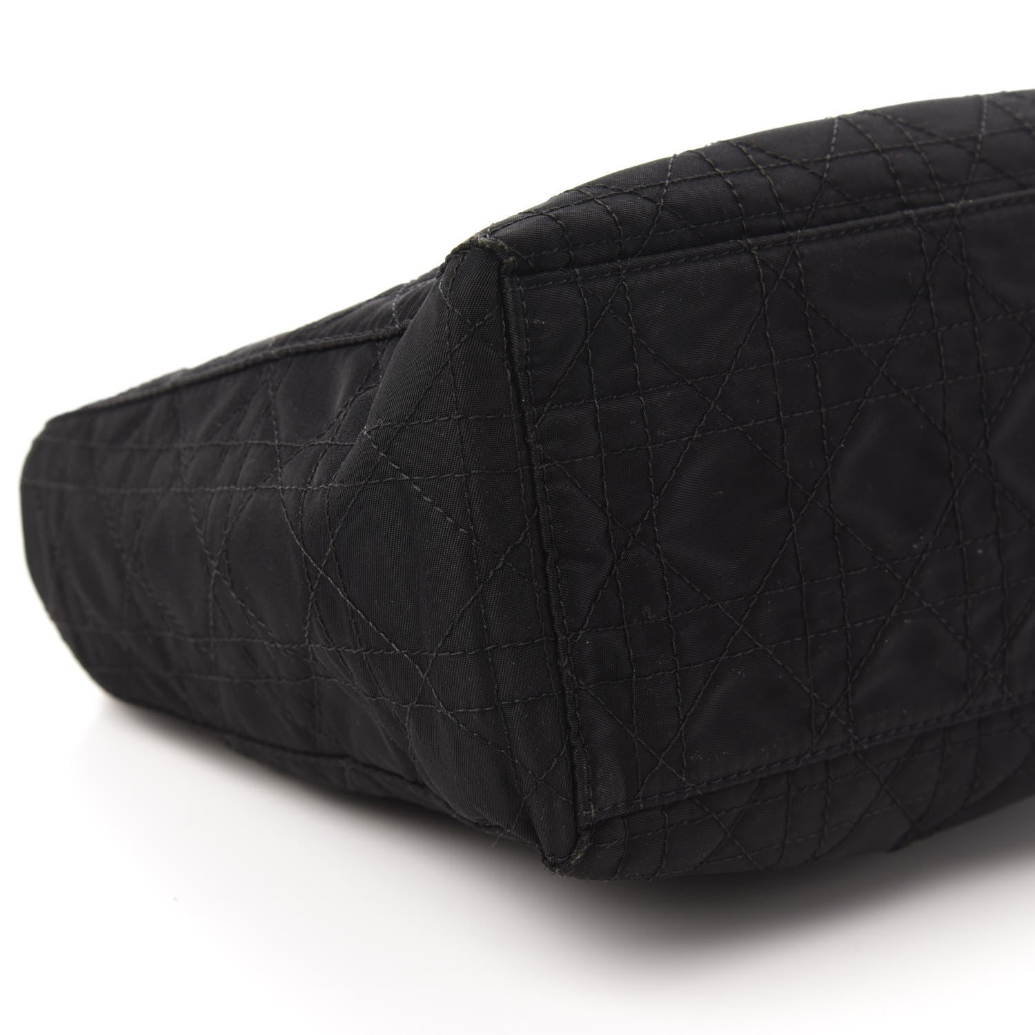 Christian Dior Nylon Cannage Stitched Medium Lady Dior Black 6 of 11