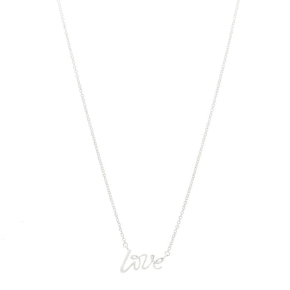 Tiffany Sterling Silver Paloma Picasso Graffiti Love Pendant Necklace 1 of 5