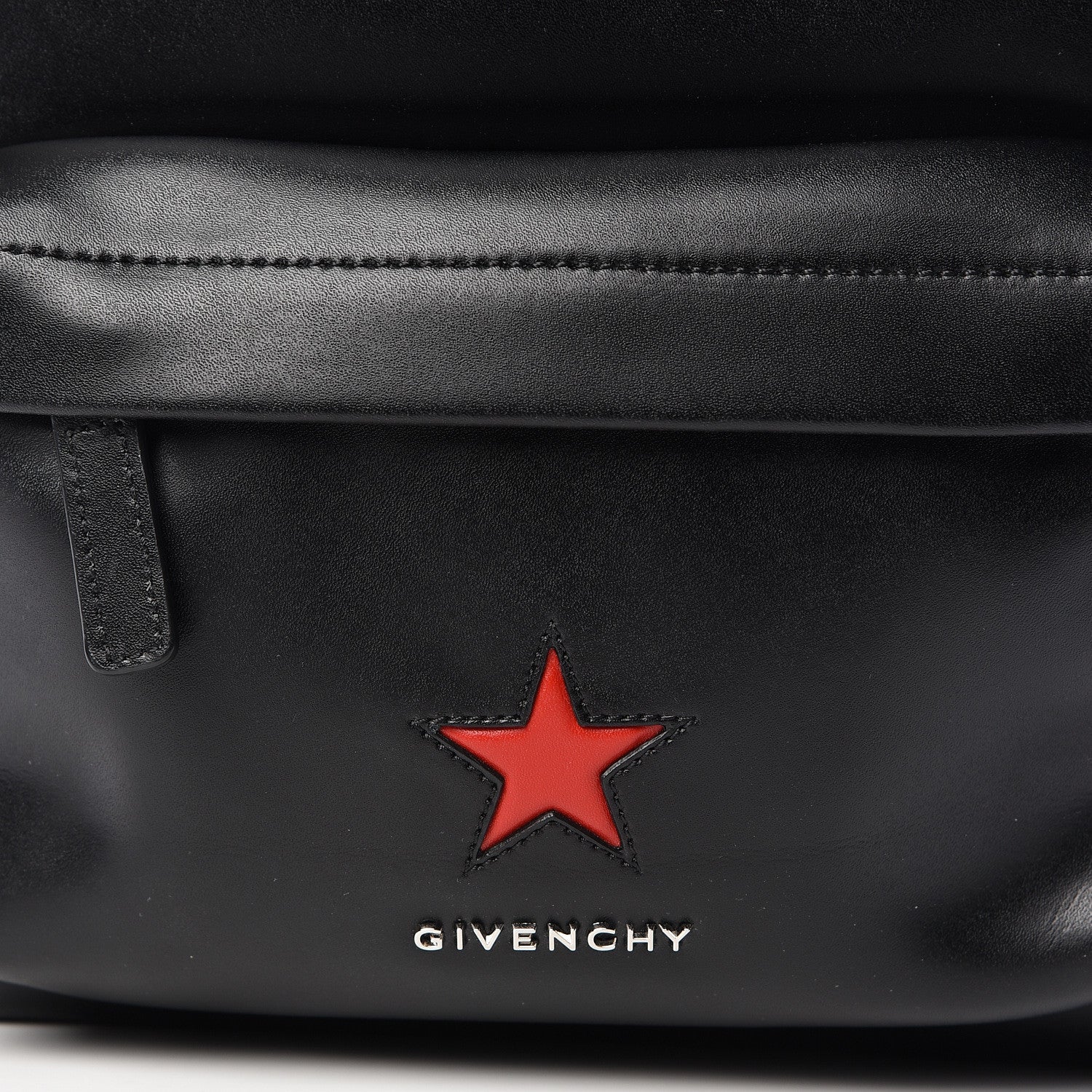 givenchy mini star backpack Givenchy Calfskin Star Mini Backpack Black Red 474014 – FASHIONPHILE