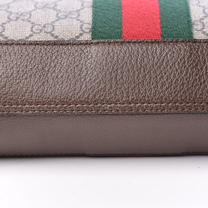 Gucci GG Supreme Monogram Web Large Ophidia Vertical Shopping Tote Brown 11 of 12