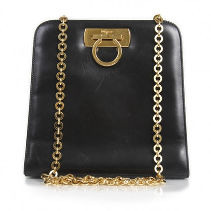 FASHIONPHILE SALVATOREFERRAGAMOLeatherEveningBagBlack 1 of 11