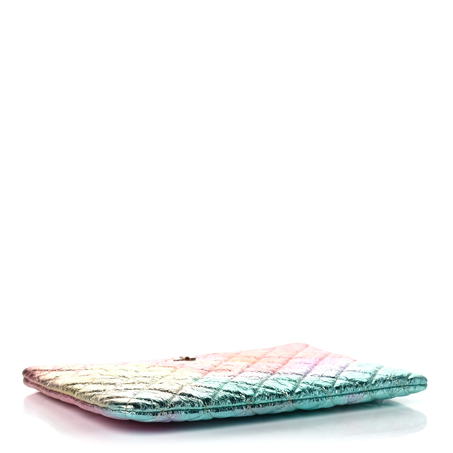 Chanel Metallic Goatskin Quilted Medium 2.55 Reissue Cosmetic Case Multicolor 4 of 12