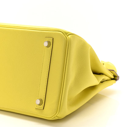 Hermes Epsom Birkin 30 Lime 9 of 10
