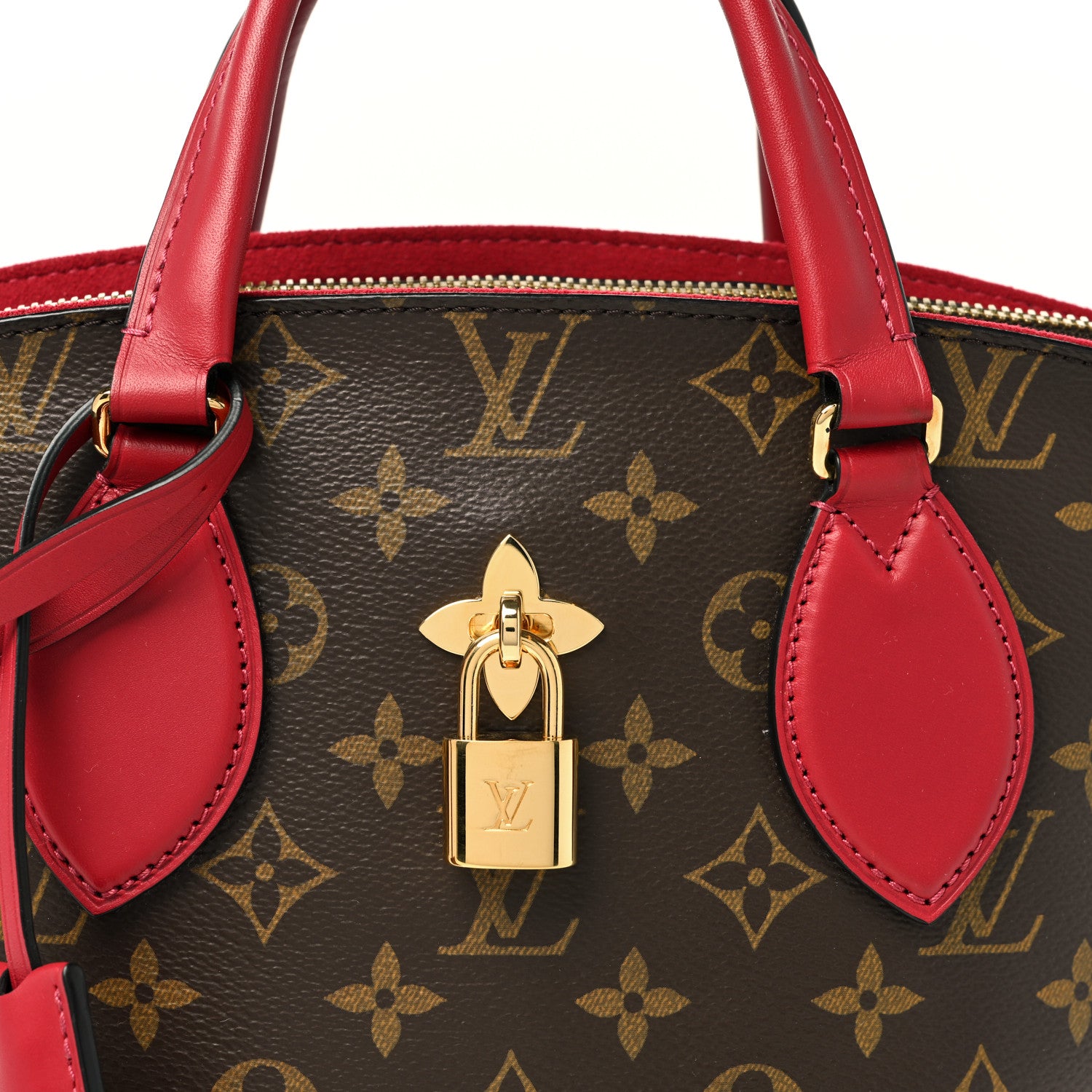 Louis Vuitton Monogram Flower Zipped Tote PM Lie de Vin 8 of 10