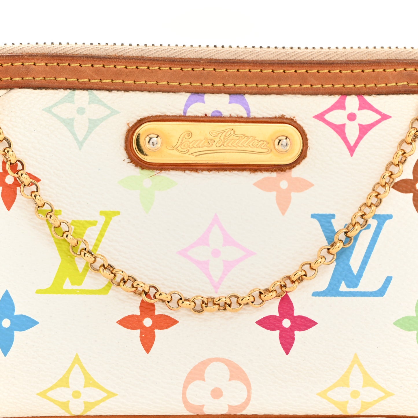Monogram Multicolor Pochette Milla MM White