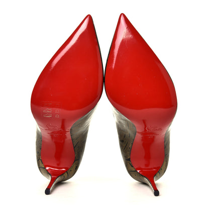 Christian Louboutin Patent Pigalle Follies 100 Pumps 41 Black Gold 6 of 6