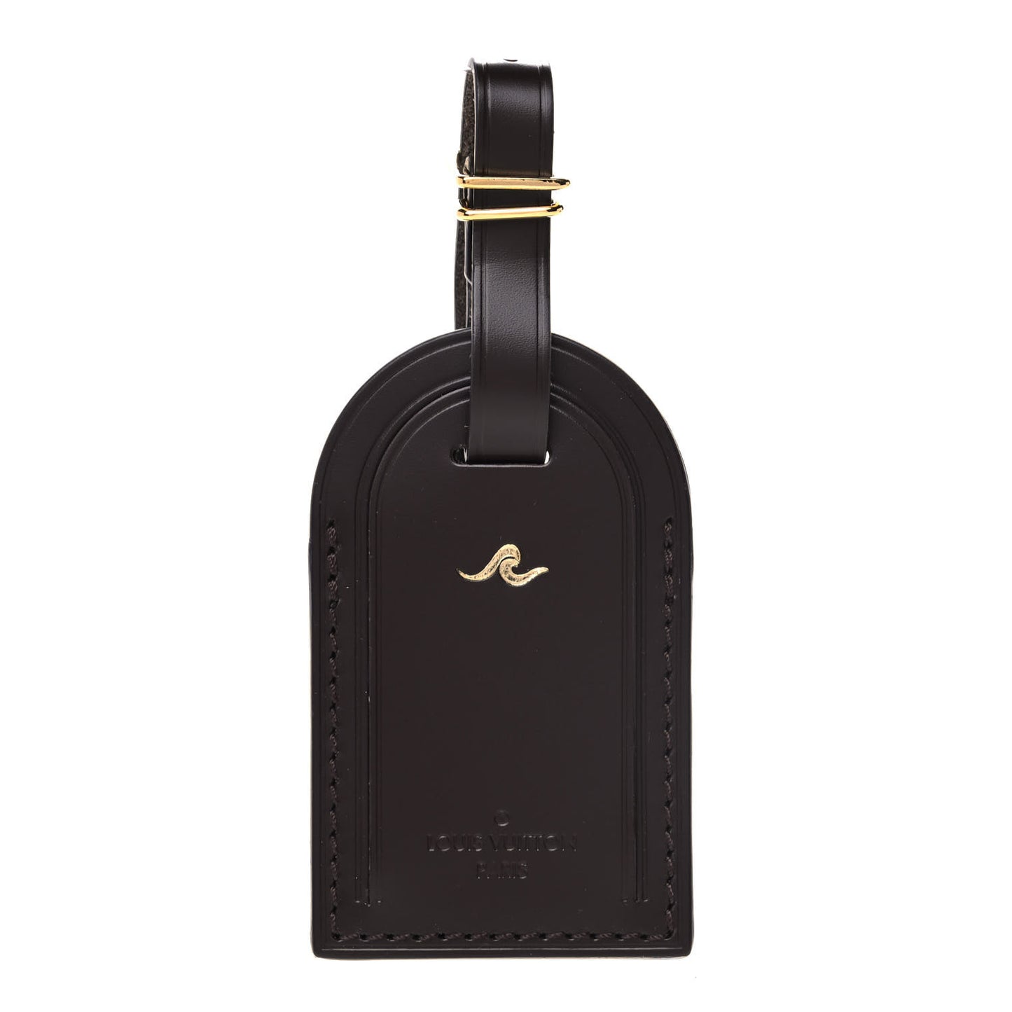 Calfskin Luggage Tag Ebene