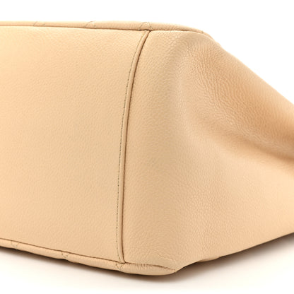Chanel Caviar Quilted Grand Shopping Tote GST Beige Clair 10 of 14